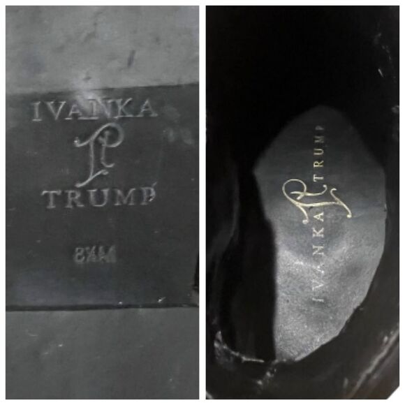 Ivanka Trump Black Leather & Suede Ankle Booties - Picture 15 of 16